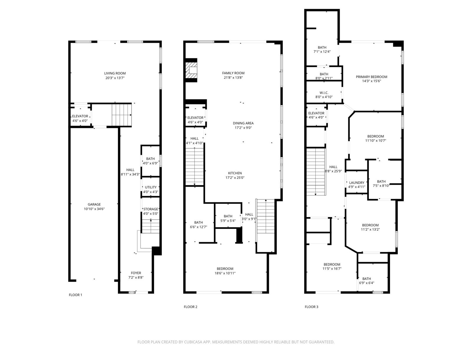 Measured 2D floor plan of a North Wildwood NJ listing